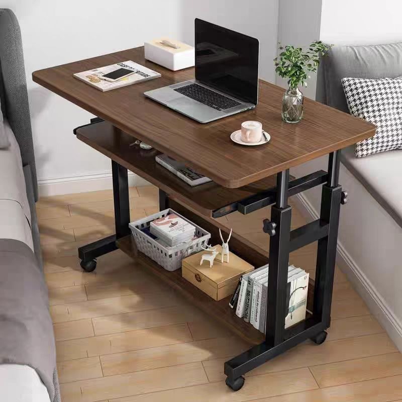 Desk Setup Wood - 이동식 소형 테이블, 침대 옆 테이블,