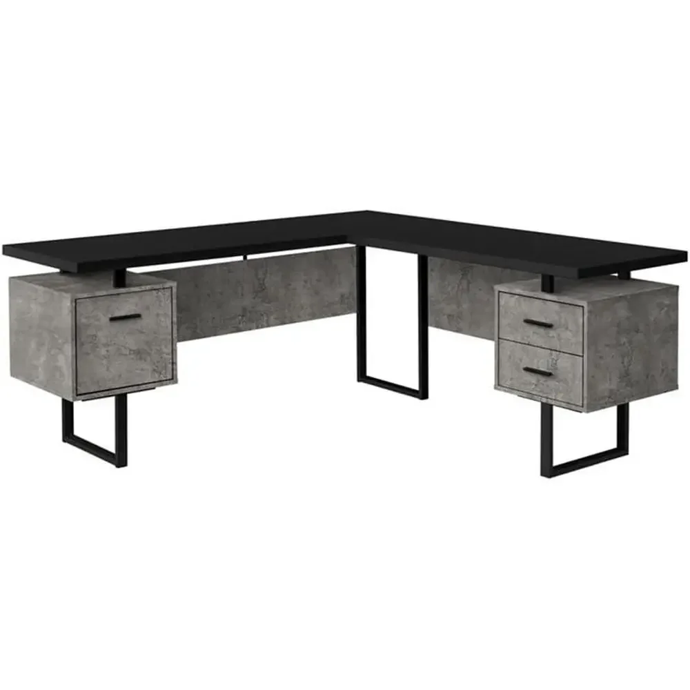 Desk Setup Computer - 홈 오피스용 수납공간이 있는 L자형 70
