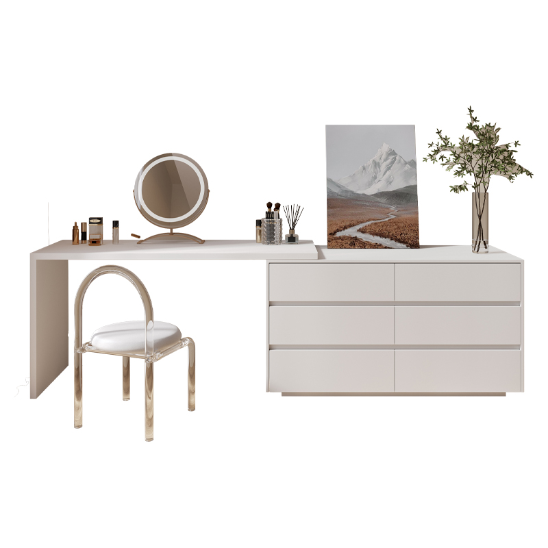 Desk Vanity Setup - xx-드레서, 다용도 플랫 L자형 홈 오피스