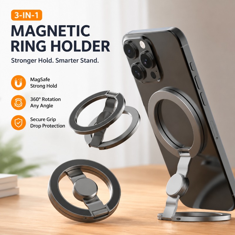 Dual Phone Holder - Magsafe 듀얼 링 마그네틱 폰 홀더