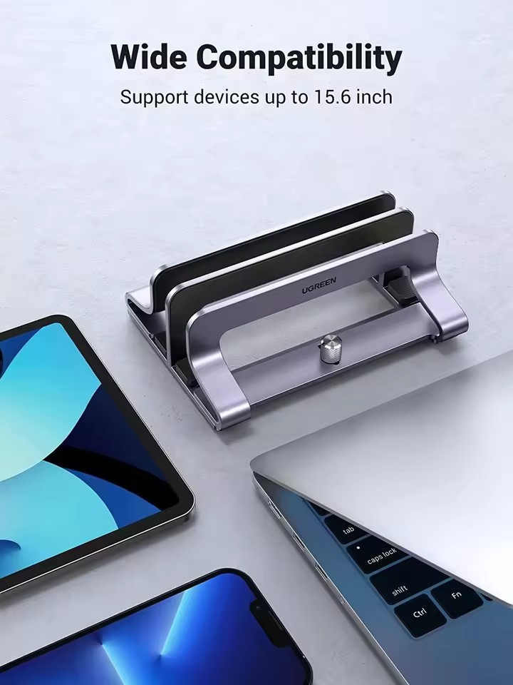 Vertical Laptop Stand - 2슬롯 유그린 수직 노트북 스탠드 홀더,