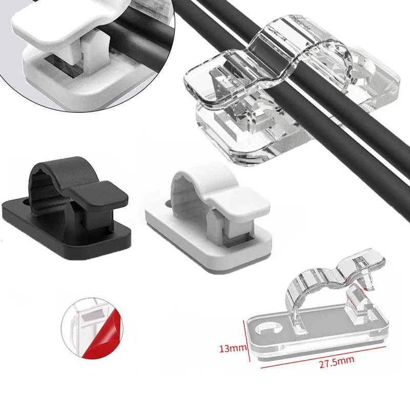 Desk Setup Cable Management - 10/50PCS 케이블 정리 클립 케이블 관리