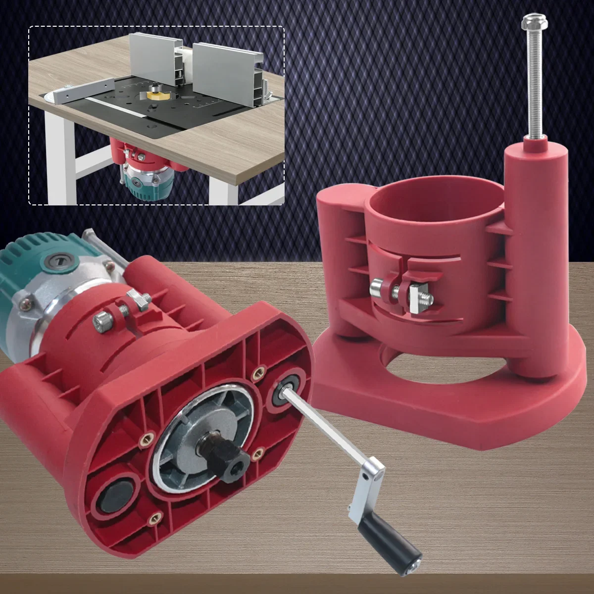 Desk Setup Pegboard - 정밀 라우터 리프트 - 라우터 테이블
