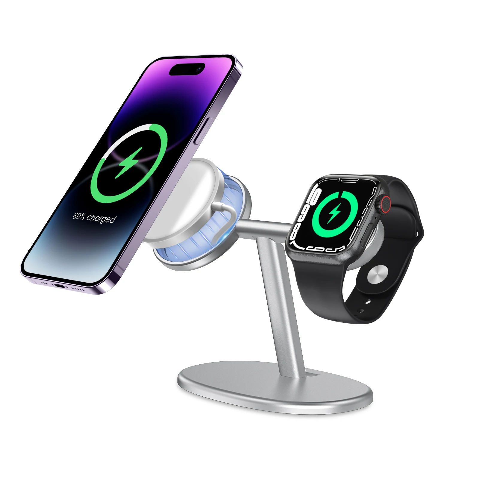 Desk Setup Table - EWA 2-in-1 데스크탑 폰 스탠드 데스크