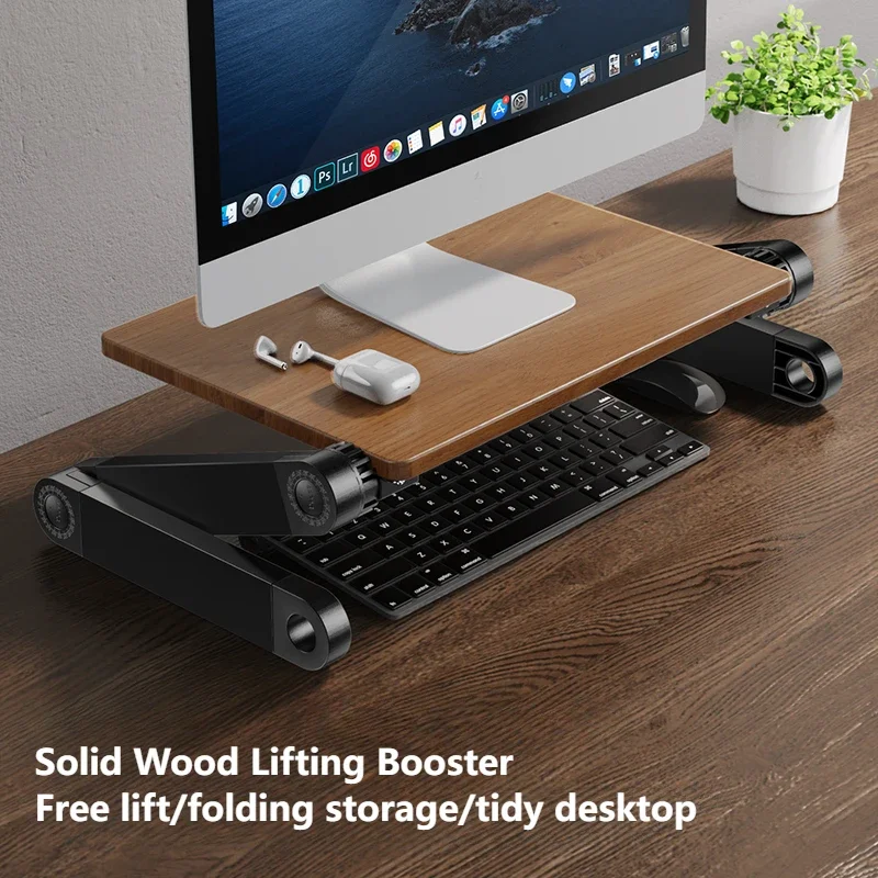 Vertical Laptop Stand - Oatsbasf 휴대용 단단한 나무 Macbook 스탠드