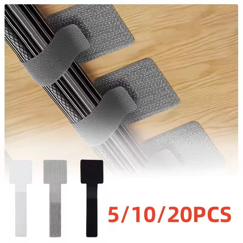 Desk Setup Cable Management - 20/10/5/1PCS 분리 가능한 케이블 정리용 타이