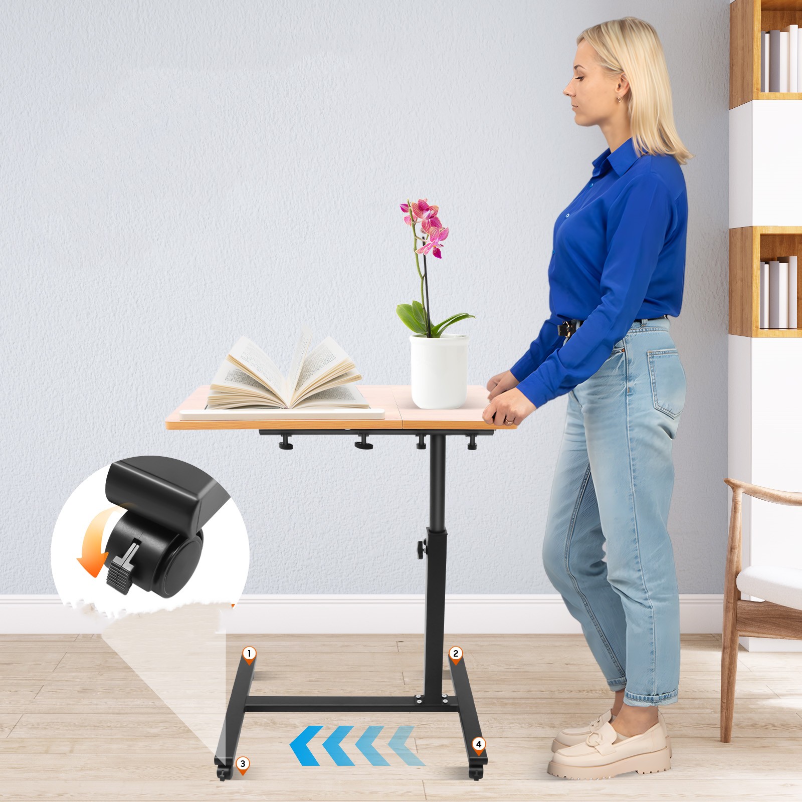 모바일 노트북 테이블 조절 가능 360도 °   회전형 - Desk Setup Computer 리뷰 및 가격