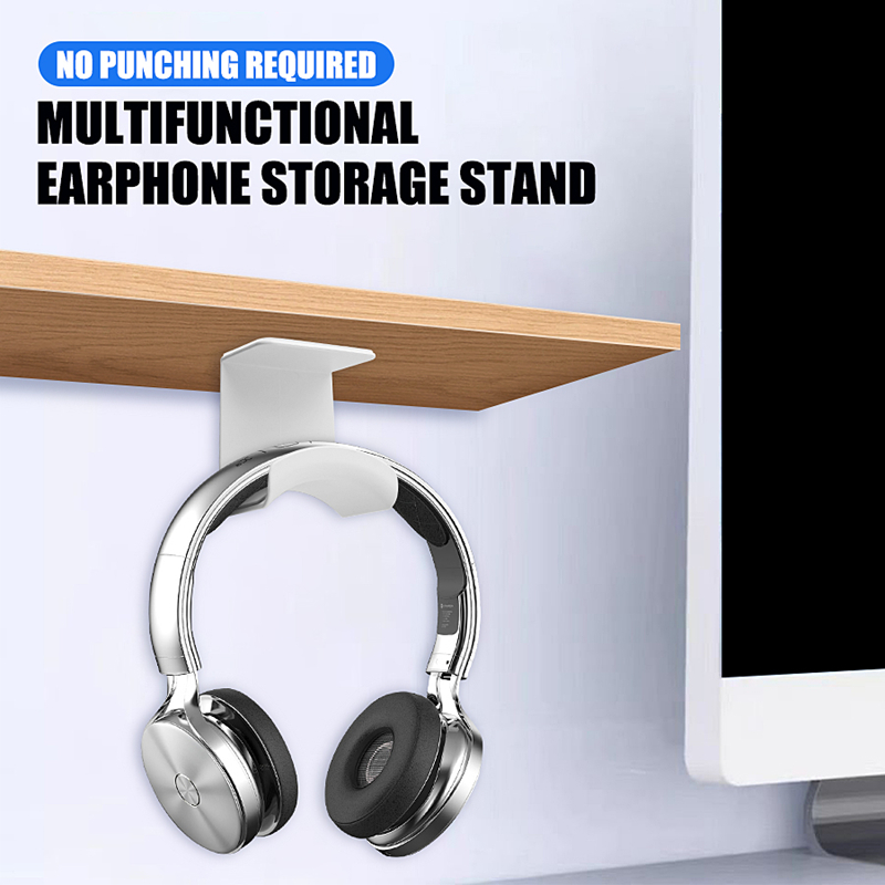 범용 헤드폰 스탠드 접착식 플라스틱 벽걸이형 헤드셋 거 - Headphone Hook Under 리뷰 및 가격