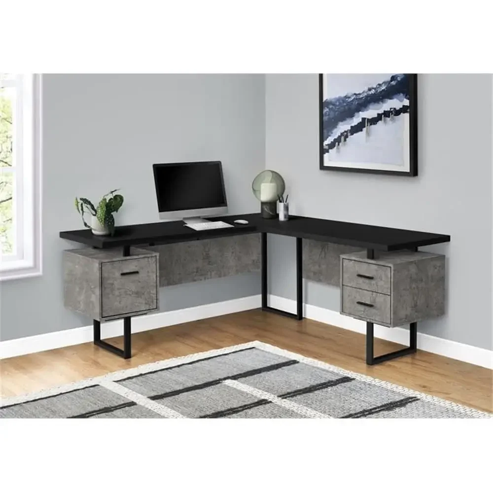 홈 오피스용 수납공간이 있는 L자형 70 컴퓨터 책상, - Desk Setup Computer 리뷰 및 가격