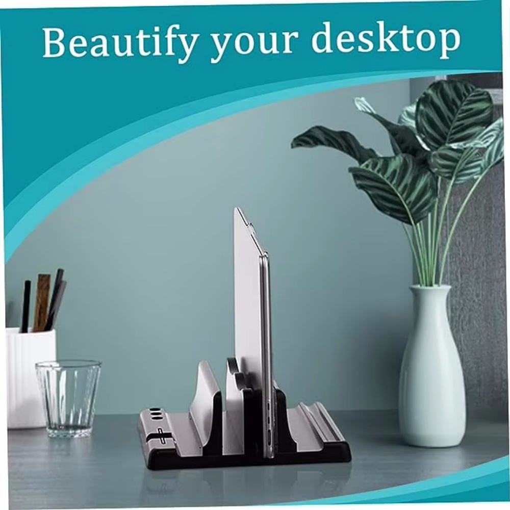 싱글/듀얼 슬롯 수직 노트북 스탠드 홀더, 조절 가능한 - Vertical Laptop Stand 리뷰 및 가격
