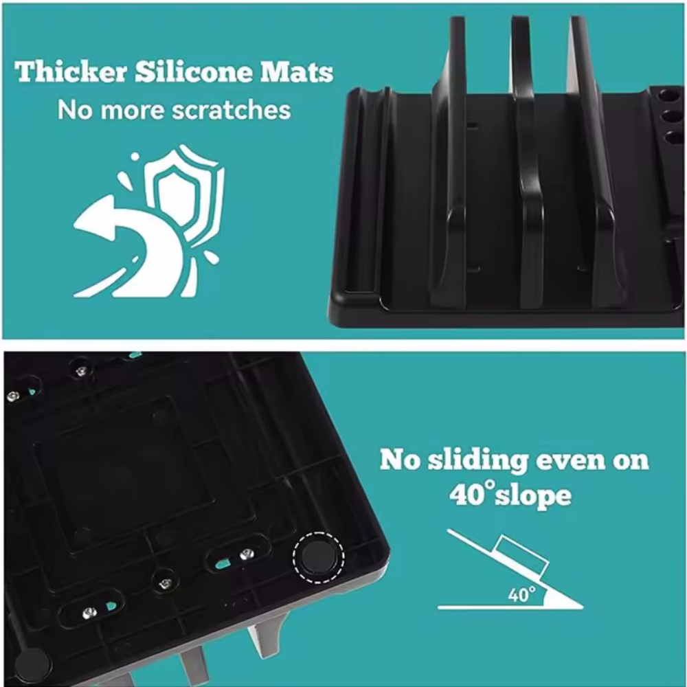 싱글/듀얼 슬롯 수직 노트북 스탠드 홀더, 조절 가능한 - Vertical Laptop Stand 리뷰 및 가격