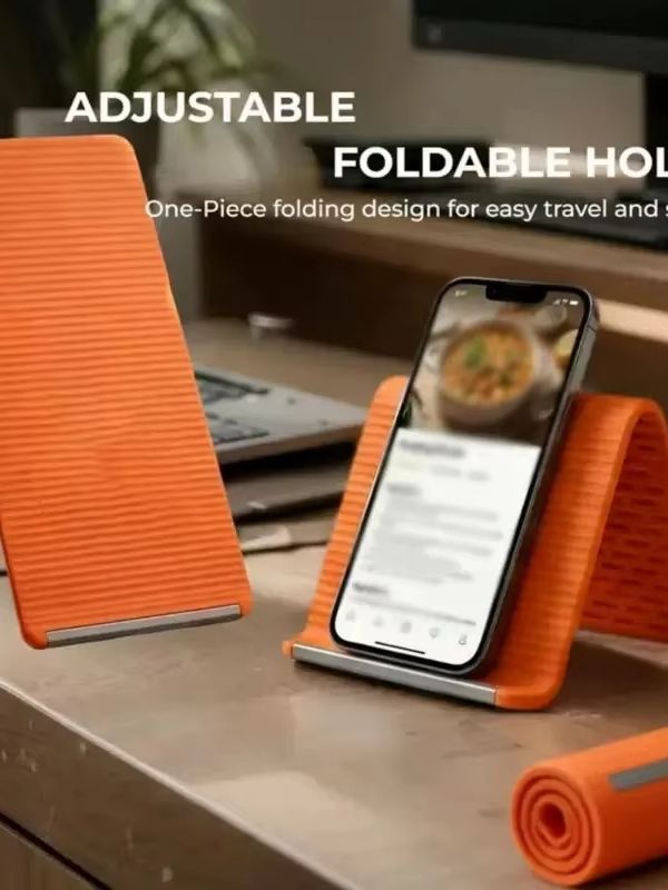 휴대용 접이식 실리콘 폰 홀더, 자유롭게 어떤 모양으로 - Dual Phone Holder 리뷰 및 가격