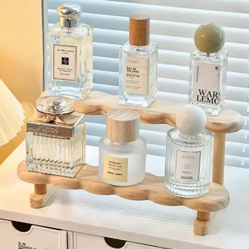 3 계층 디스플레이 순수 단단한 나무 그림 디스플레이  - Desk Setup Wood 리뷰 및 가격