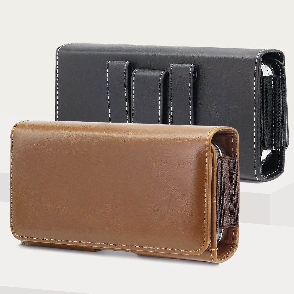 범용 가로형 PU 가죽 휴대폰 파우치 벨트 클립 홀스터 - Dual Phone Holder 리뷰 및 가격