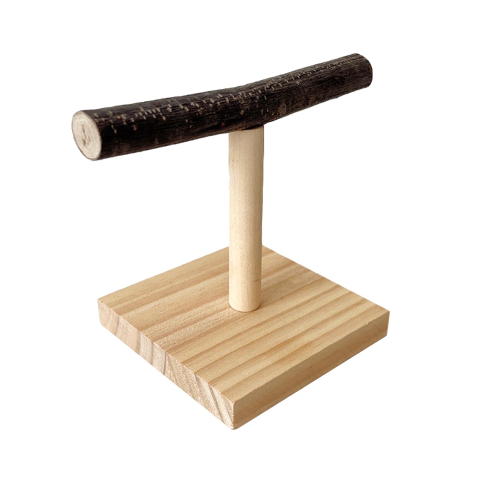 천연 나무 앵무새 앉는 장소 T자형 데스크탑 새 애완조 - Desk Setup Wood 리뷰 및 가격