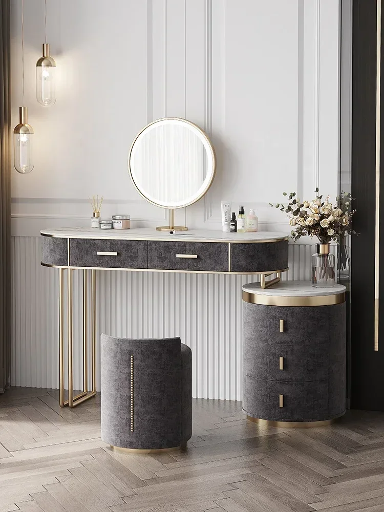 침실 세트 유럽풍 가구 고급 화장대 거울과 스툴이 있는 - Desk Vanity Setup 리뷰 및 가격