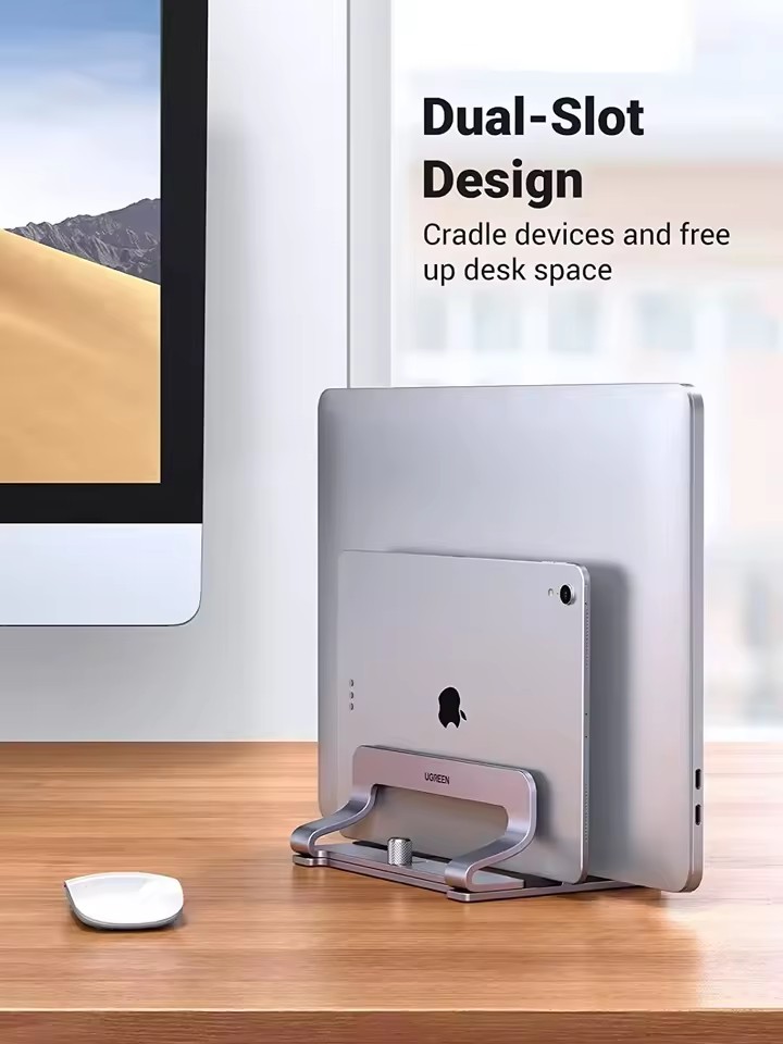 2슬롯 유그린 수직 노트북 스탠드 홀더, 조절 가능한  - Vertical Laptop Stand 리뷰 및 가격