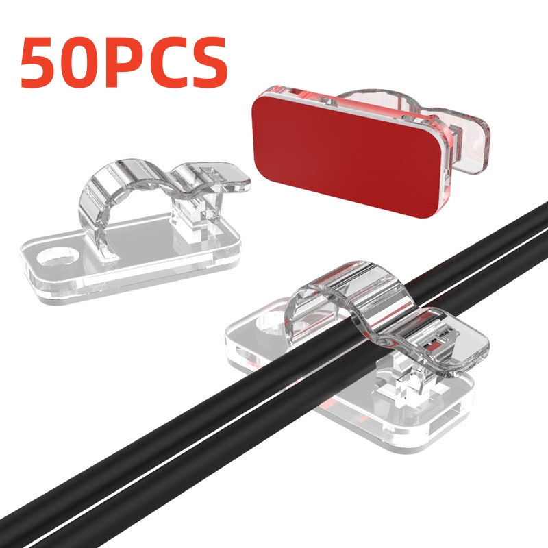 10/50PCS 케이블 정리 클립 케이블 관리 와이어  - Desk Setup Cable Management 리뷰 및 가격