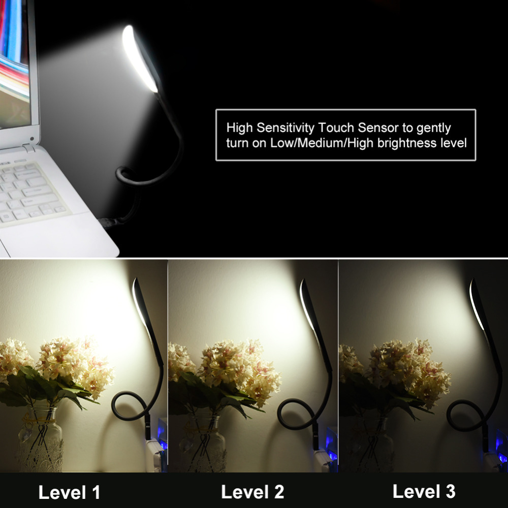 미니 USB 라이트 휴대용 노트북 터치 센서 LED 책 - Desk Setup Computer 리뷰 및 가격
