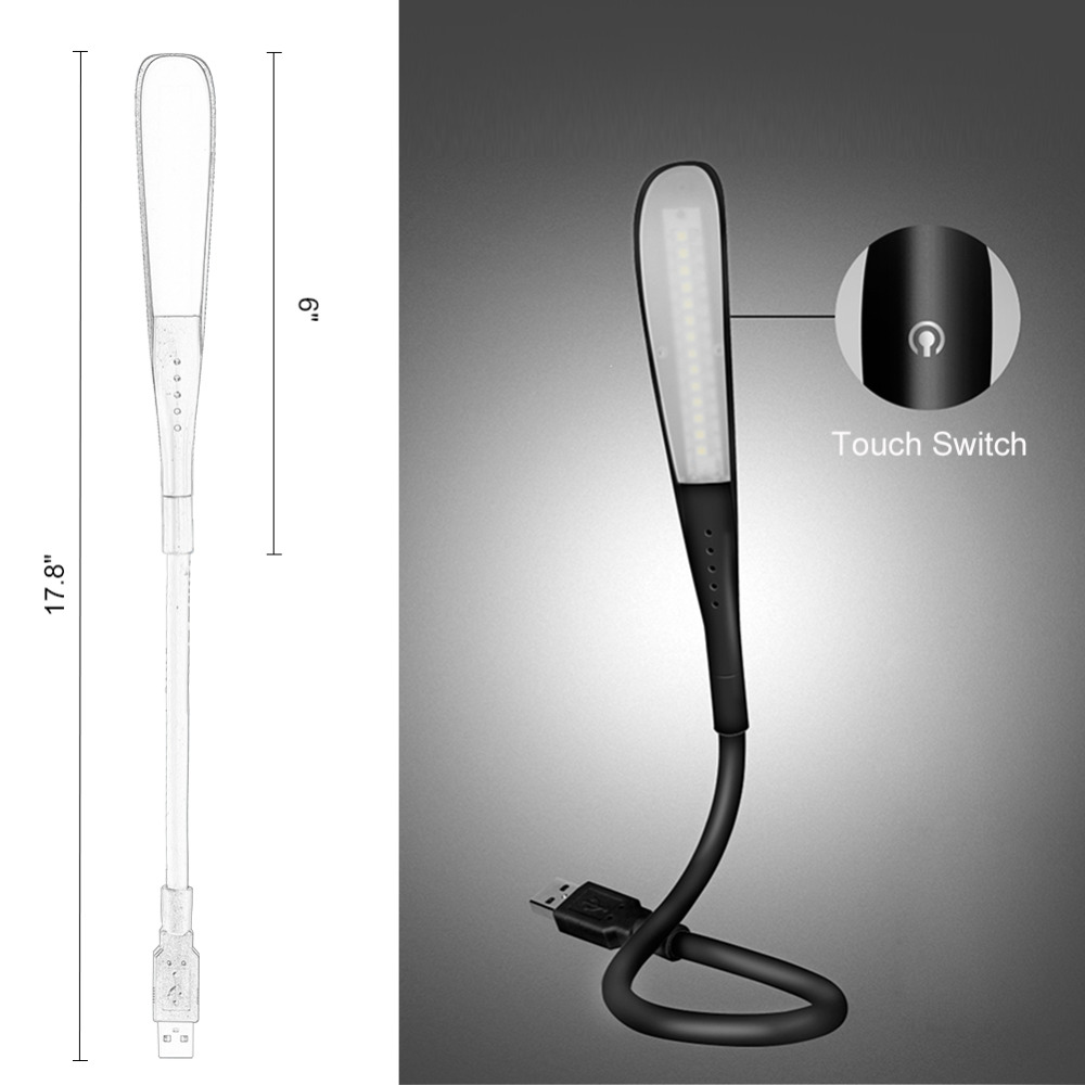 미니 USB 라이트 휴대용 노트북 터치 센서 LED 책 - Desk Setup Computer 리뷰 및 가격