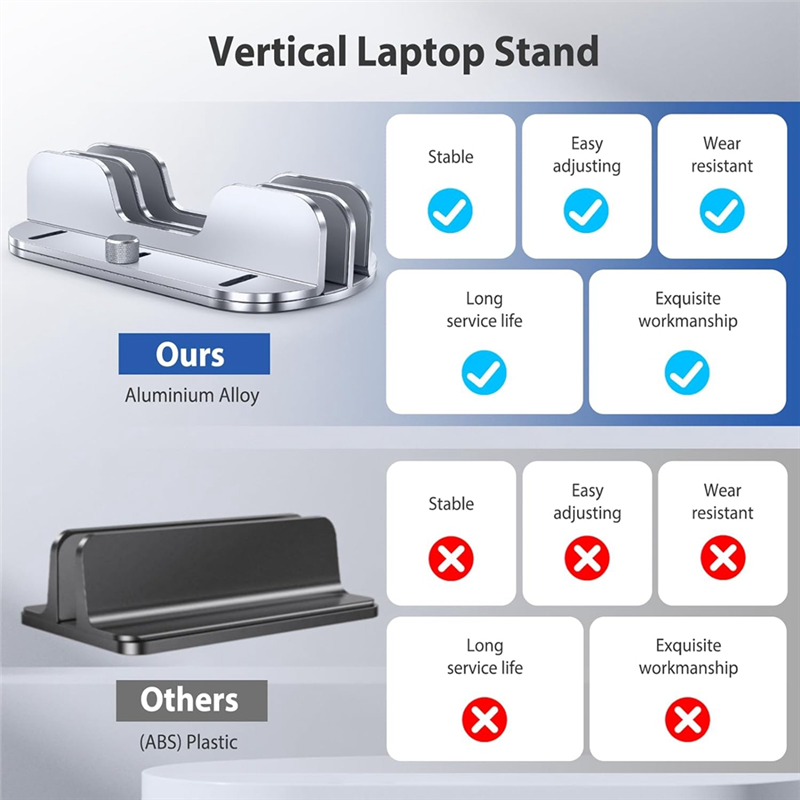 책상용 우수한 수직형 노트북 스탠드 홀더, 노트북 태블 - Vertical Laptop Stand 리뷰 및 가격