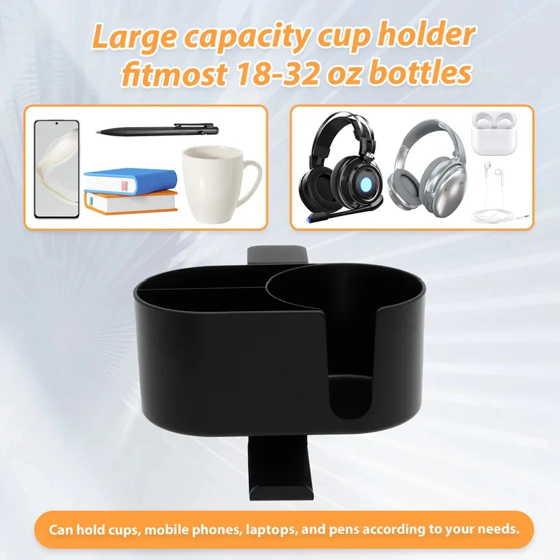 4 in 1 데스크 컵 홀더 헤드폰 걸이 겸용, 범용  - Headphone Hook Under 리뷰 및 가격