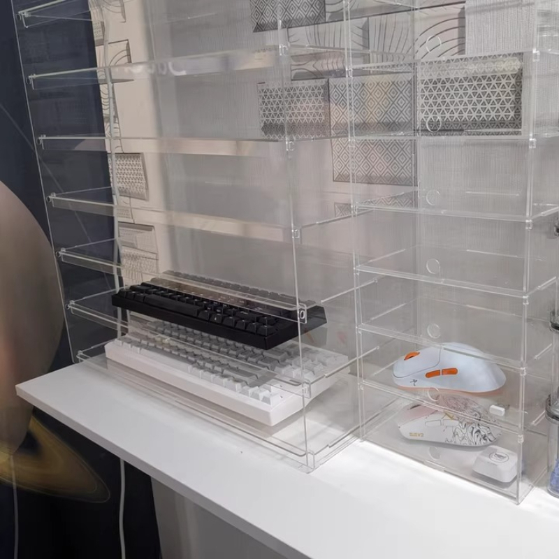 프리미엄 투명 아크릴 방진 디스플레이 케이스 사무실 키 - Desk Setup Pegboard 리뷰 및 가격