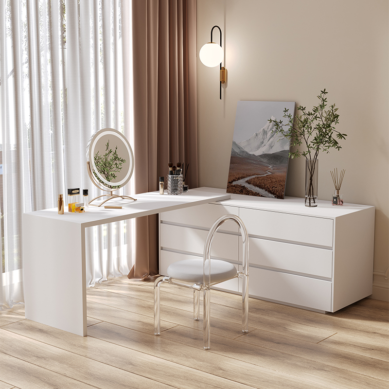 다용도 평면 L자형 홈 오피스 컴퓨터 책상, 화장대 거 - Desk Vanity Setup 리뷰 및 가격