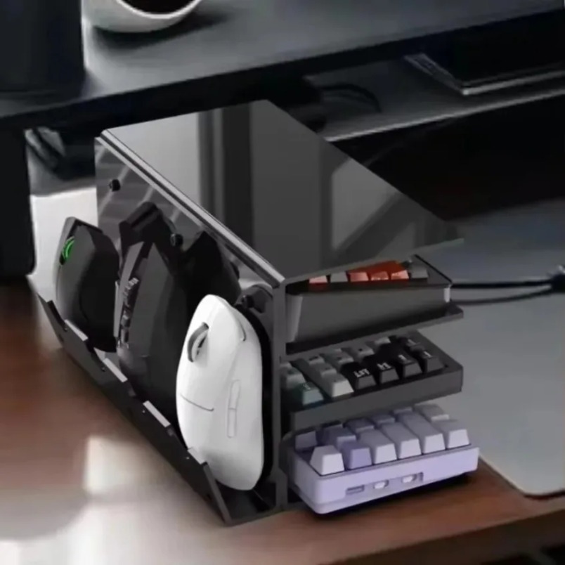 키보드 디스플레이 스탠드 3단 아크릴 투명 랙(마우스  - Desk Setup Pegboard 리뷰 및 가격