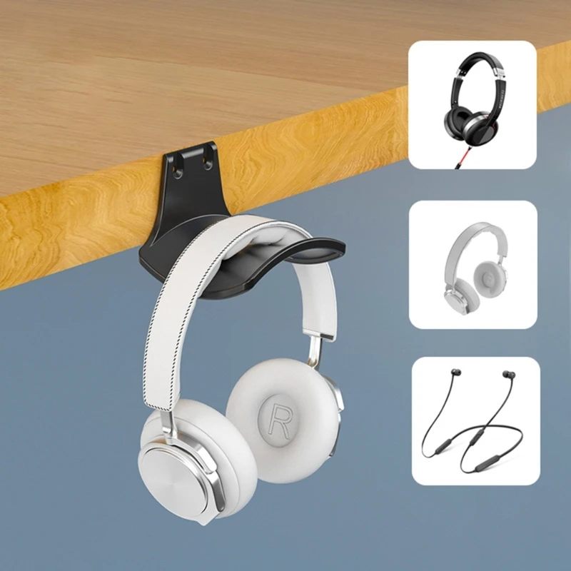 벽걸이형 헤드폰 스탠드 홀더 공간 절약형 헤드폰 걸이  - Headphone Hook Under 리뷰 및 가격