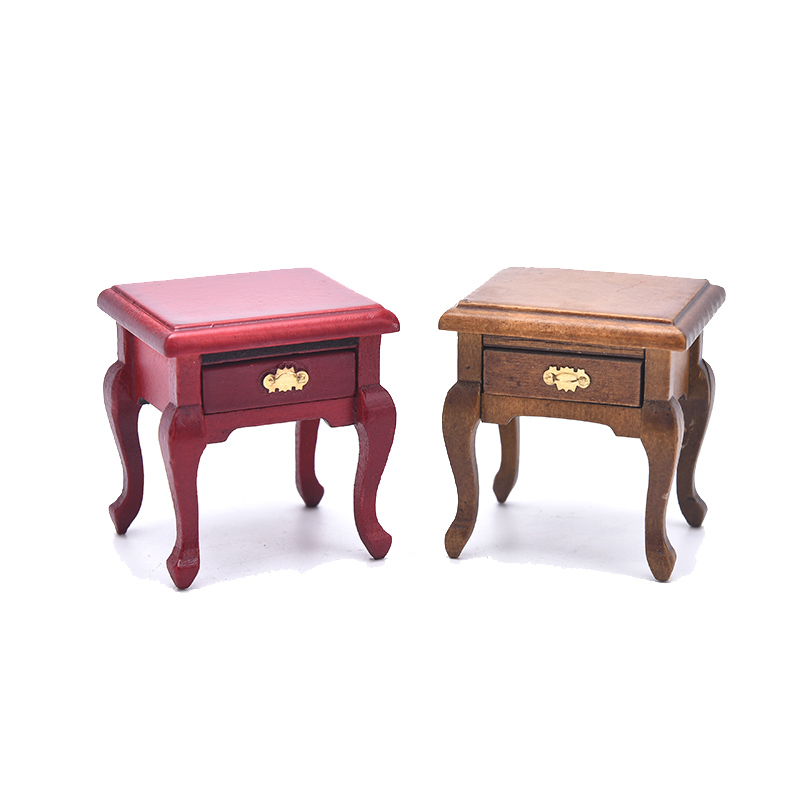 인형의 집 미니어처 가구 나무 침대 옆 서랍 테이블 나 - Desk Setup Wood 리뷰 및 가격