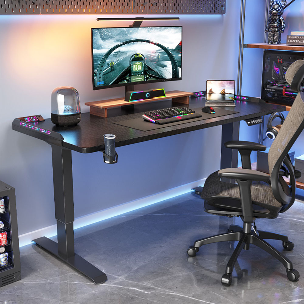 높이 조절 가능한 전동식 스탠딩 데스크, 컴퓨터 테이블 - Desk Setup Computer 리뷰 및 가격
