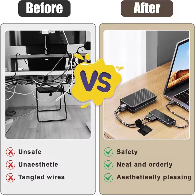 책상 아래 접착식 케이블 타이 와이어 홀더 코드 정리기 - Desk Setup Cable Management 리뷰 및 가격