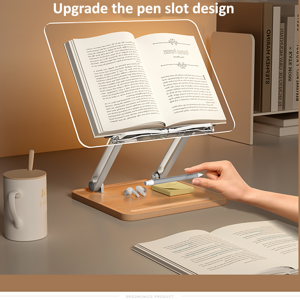가벼운 투명 아크릴이 포함된 나무 독서대 다기능 리프팅 - Desk Setup Wood 리뷰 및 가격
