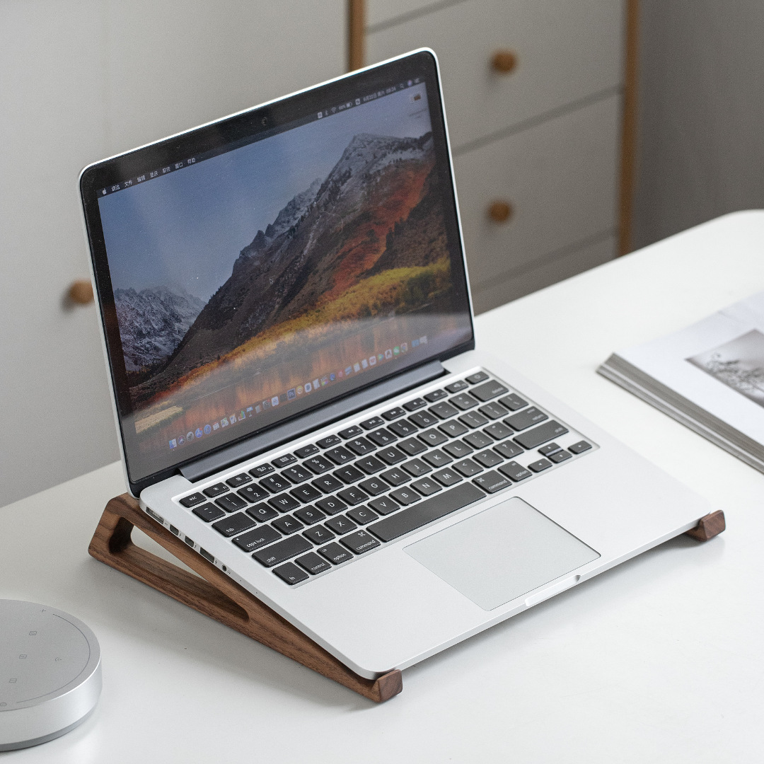 나무로 만든 노트북 스탠드, 수직형 데스크탑 높이 조절 - Vertical Laptop Stand 리뷰 및 가격
