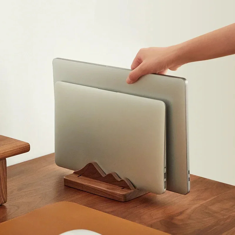 맞춤형 나무 노트북 스탠드 수직 보관대 원목 월넛 베이 - Vertical Laptop Stand 리뷰 및 가격