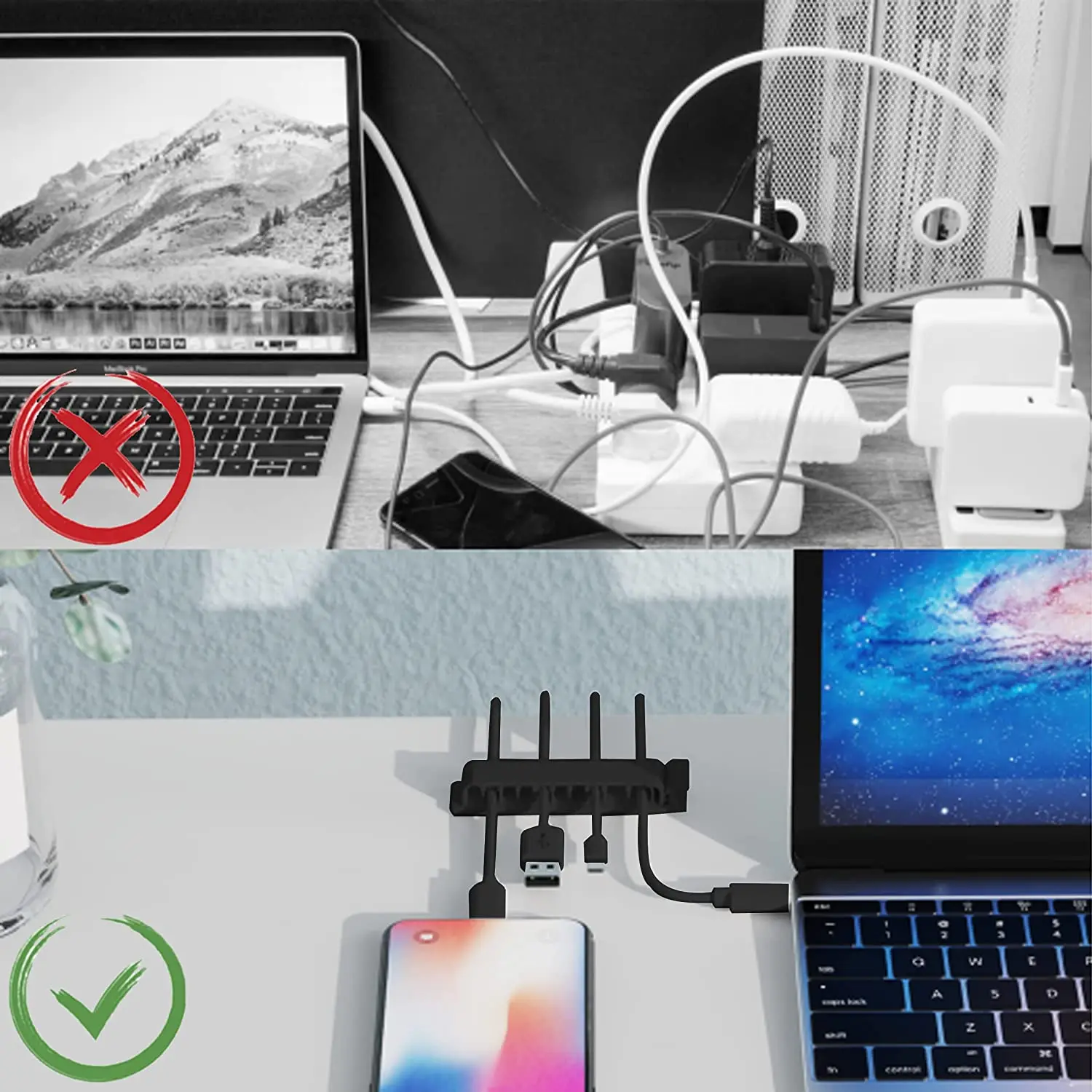 케이블 정리기 코드 관리 와이어 홀더 유연한 USB 케 - Desk Setup Cable Management 리뷰 및 가격