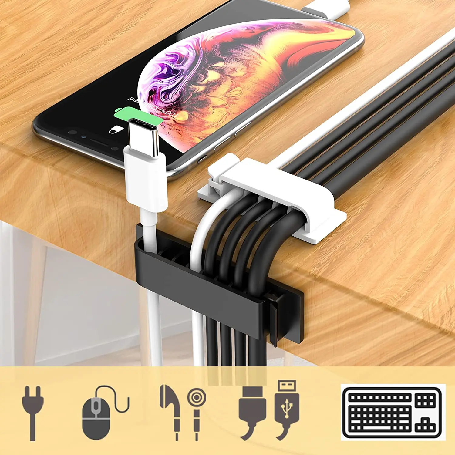 케이블 정리기 코드 관리 와이어 홀더 유연한 USB 케 - Desk Setup Cable Management 리뷰 및 가격