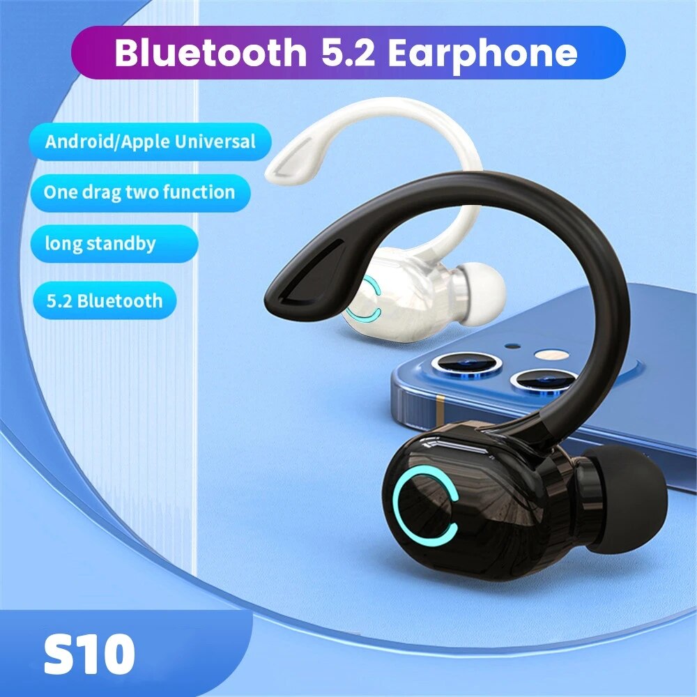 Bluetooth 5.2 무선 헤드셋 단일 귀고리 귀마 - Headphone Hook Under 리뷰 및 가격