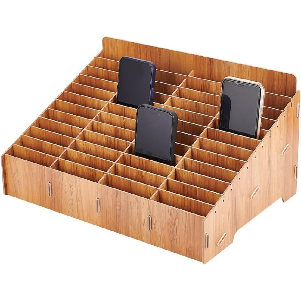 12/24/36/48 그리드 휴대폰 보관함 나무 다중  - Desk Setup Wood 리뷰 및 가격
