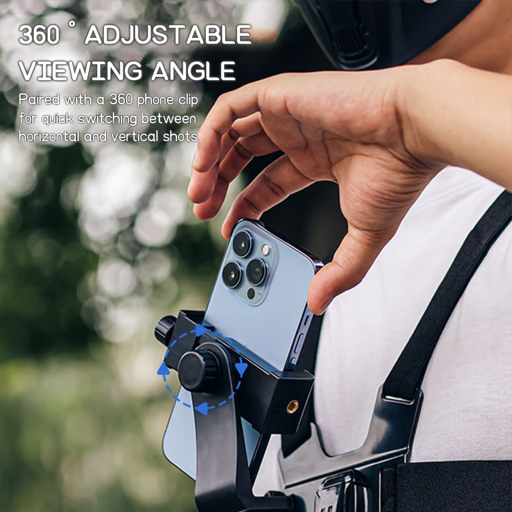 가슴 마운트 폰 스트랩 홀더 조절 가능한 탄성 가슴 폰 - Dual Phone Holder 리뷰 및 가격