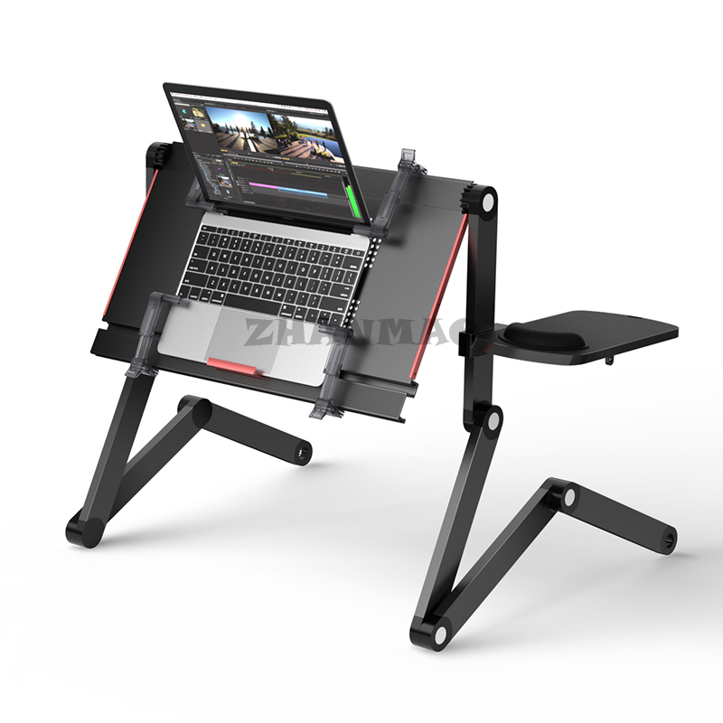 침대 위에 누워 있음, 노트북 책상, 접이식 태블릿 스 - Desk Setup Computer 리뷰 및 가격